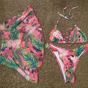 3 piece bikini set